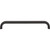 Top Knobs TK3344BLK: 6-5/16" Brockwell D-Handle Cabinet Pull - Flat Black