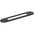 Top Knobs TK3352BLK: 3-3/4" Brockwell Oval Backplate - Flat Black