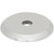 Top Knobs TK3350PC: 1" Brockwell Round Backplate - Polished Chrome