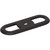 Top Knobs TK3351BLK: 2-3/4" Brockwell Round Backplate - Flat Black