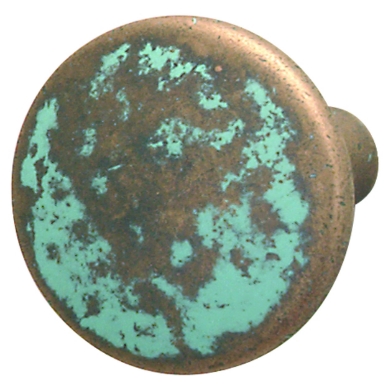 Hafele 123.27.032: 37mm Rustic Round Cabinet Knob - Rustic Copper