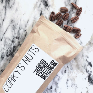 CORKY'S NUTS - Raw Organic Pecans - 1lb Bag CORKY'S NUTS - Raw Organic Pecans - 1lb Bag