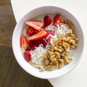 CORKY'S NUTS - Chandler NIBS topped over oatmeal.