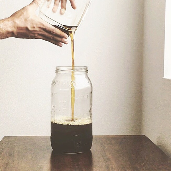 Nocino: 60 days later and strained. 