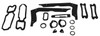 Body Gasket Kit Weatherstrip Seal for 1966 Chevelle El Camino Black 16 pieces