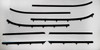 Window Sweeps Felt Kit for Buick Skylark 1970-72 Sedan, Inner Outer Weatherstrip Set - Authentic OEM Quality USA Made
