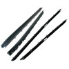 Window Sweeps Felt Kit Belt Line Weatherstrip for 1990-1996 Chevrolet Corvette LH, RH - Replacement Weatherstrips - Durable