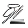 Window Sweeps Channel Door Seal Vent Window Kit for 1968-1986 Jeep CJ5, CJ6, CJ7 - Front Left Right Upper - 10 Pcs - US Made