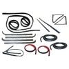 Window Sweeps Channel Door Seal Vent Window Kit for 1980-1986 Ford Bronco LH RH 16 Piece Set OEM Quality USA Made