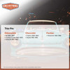 Belt Weatherstrip Kit Front, LH and RH for 1980-1990 GM Impala and More