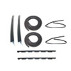 Window Sweeps Channel Door Seal Kit for 1973-2000 Chevrolet & GMC Vehicles - Left & Right Side, 8 Pcs - US Made EPDM Rubber