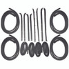 Window Sweeps Channel Kit for Chevrolet and GMC Vehicles, Front, Rear, Left, Right, 16 Pieces, US Manufactured OEM Quality