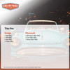 Windshield Rubber Weatherstrip Seal for 1962-1963 Dodge Models w Trim Groove
