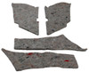 Interior Side Panel Insulation 4pc for 1973-77 Pontiac Grand Prix 2 Door Hardtop