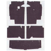 Sound Deadener Tar Paper 16pc for 1968-1974 AMC AMX Javelin 2 Door Fastback Sound Deadener Tar Paper 16pc for 1968-1974 AMC AMX Javelin 2 Door Fastback