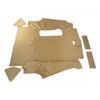 Trunk Floor Mat Cover for 1956 Cadillac Series 62 Sedan, Brown Carpet Material, 9pc Kit, US-made OEM replica.