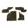 Kick Panel Insulation for Dodge Charger 1966-70 Jute Left, Right, Front 4 Piece