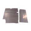 Trunk Floor Mat Cover for 1966-1967 Oldsmobile Cutlass Hardtop, Gray Rubber Material, US-Made, OEM Quality Replication.