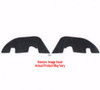 Headlight Splash Shields for 1976-1980 Dodge Aspen Masticated Rubber Unpainted