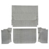 Trunk Floor Mat Cover for 1965-1966 Ford Galaxie Convertible, Gray Rubber Material, 3pc Set, US-Made, OEM Quality.