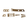 Dash Cover Insert Trim Walnut Wood Veneer w/Console Shift, 6pc for 64 Grand Prix