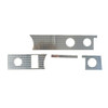 Dash Cover Insert Trim for 1970-1972 Pontiac GTO Hardtop Aluminum 4pc USA Made Dash Cover Insert Trim for 1970-1972 Pontiac GTO Hardtop Aluminum 4pc USA Made