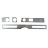 Dash Cover Insert Trim for 1974 Pontiac GTO Aluminum Standard Front 4 pieces Dash Cover Insert Trim for 1974 Pontiac GTO Aluminum Standard Front 4 pieces