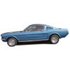 Headliner Insulation for 1965-73 Ford Mustang Fastback 2DR Gray Front Rear LH RH Headliner Insulation for 1965-73 Ford Mustang Fastback 2DR Gray Front Rear LH RH