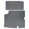 Trunk Floor Mat Cover for 1966-1967 Buick Skylark Hardtop, Gray Rubber Material, Rear Area Protection, Made in USA.