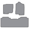 Floor Mats for 2016-2018 Nissan Titan XD Crew Cab Molded Frts & Rr 3Pc