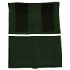 Interior Carpet for Ford Torino GT 2DR Convertible Auto, Molded Style, US-made, Complete Kit with Dark Green Inserts