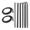 Door Seal Window Sweeps Channel Kit for 1960-1963 GMC, Chevrolet Vehicles - Left & Right Front Doors - Made in USA Door Seal Window Sweeps Channel Kit for 1960-1963 GMC, Chevrolet Vehicles - Left & Right Front Doors - Made in USA