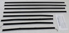 Window Sweeps Felt Kit for Chevrolet Chevelle 1966-67 Coupe - Inner Outer Weatherstrip Set (8Pc)