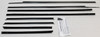 Window Sweeps Felt Kit Belt Line Weatherstrip for 1961-62 Chevy Impala Convertible - Front Rear Black Set of 8 Pieces