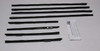 Window Sweeps Felt Kit for Classic Pontiac Tempest Convertible - 8 Piece Set, OEM Quality Weatherstrip Seal Replacement
