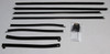 Window Sweeps Felt Kit for Chevrolet Chevelle 1969 Convertible Authentic Weatherstrip Set of 8 Pieces
