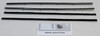 1959 Ford Ranchero Window Sweeps Felt Kit for Standard Cab Pickup - Black Front Inner Outer 4Pcs Authentic Weatherstrip USA
