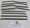 Window Sweeps Felt Kit Belt Line Weatherstrip for 1958 Chevrolet Brookwood Wagon Black Front Rear - Authentic 8 Piece Set