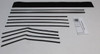 Window Sweeps Felt Kit for Chevrolet Bel Air 2 Door Convertible - Front, Rear, Left & Right Weatherstrip Set in Authentic
