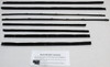 Window Sweeps Felt Kit Belt Line Weatherstrip for 1965 Pontiac GTO Lemans Hardtop - Front Rear Inner Outer Black