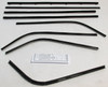 Window Sweeps Felt Kit for Vintage Plymouth Barracuda Fastback - 8 Piece Set, US Made Weatherstrip Seal Replacement