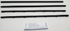 1968-1970 B-Body Window Sweeps Felt Kit Weatherstrip for Chrysler Dodge Plymouth - Front, Left, Right, Inner, Outer - 4 Pcs