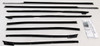 Window Sweeps Felt Kit Weatherstrip for 1967-1968 Cadillac Deville Convertible, Front Rear Left Right Inner Outer - Authentic Window Sweeps Felt Kit Weatherstrip for 1967-1968 Cadillac Deville Convertible, Front Rear Left Right Inner Outer - Authentic