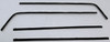 1966-67 Dodge Charger Window Sweeps Felt Kit for Hardtop - Front, Rear, Left & Right Outer Weatherstrip Set