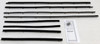 1966-67 Ford Fairlane Window Sweeps Felt Kit Belt Line Weatherstrip Black Front Rear Sedan Authentic Reproduction USA-made