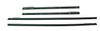 Window Sweeps Felt Kit for Chevrolet Impala 1962 Hardtop - Authentic Outers Only Weatherstrip Set (4pcs)