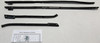 Window Sweeps Felt Kit for Chevrolet Caprice 1967 Hardtop - Authentic Outers Only Weatherstrip Seal Replacement - Set of 4