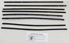1966-67 Ford Fairlane Window Sweeps Felt Kit Weatherstrip for Coupe - Front, Rear, Left & Right Inner/Outer Seals - 8 Pieces