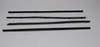 1970-71 Ford Torino Fairlane Window Sweeps Felt Kit Belt Line Weatherstrip Black Front Rear Inner Outer Set of 4 Pcs USA Made