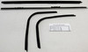 Window Sweeps Felt Kit for Chevrolet Impala 1971-1976 Coupe, Authentic Outer Weatherstrip Set - 4 Pieces